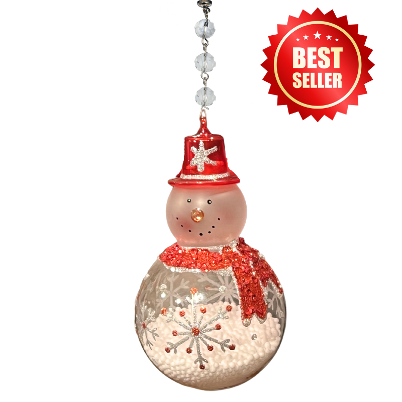 SNOWMAN (Set/3) or (Set/1) MAGNETIC CHANDELIER ORNAMENT