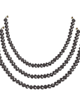 12" BLACK CRYSTAL BEAD MAGNETIC CHANDELIER GARLAND (Set/3)