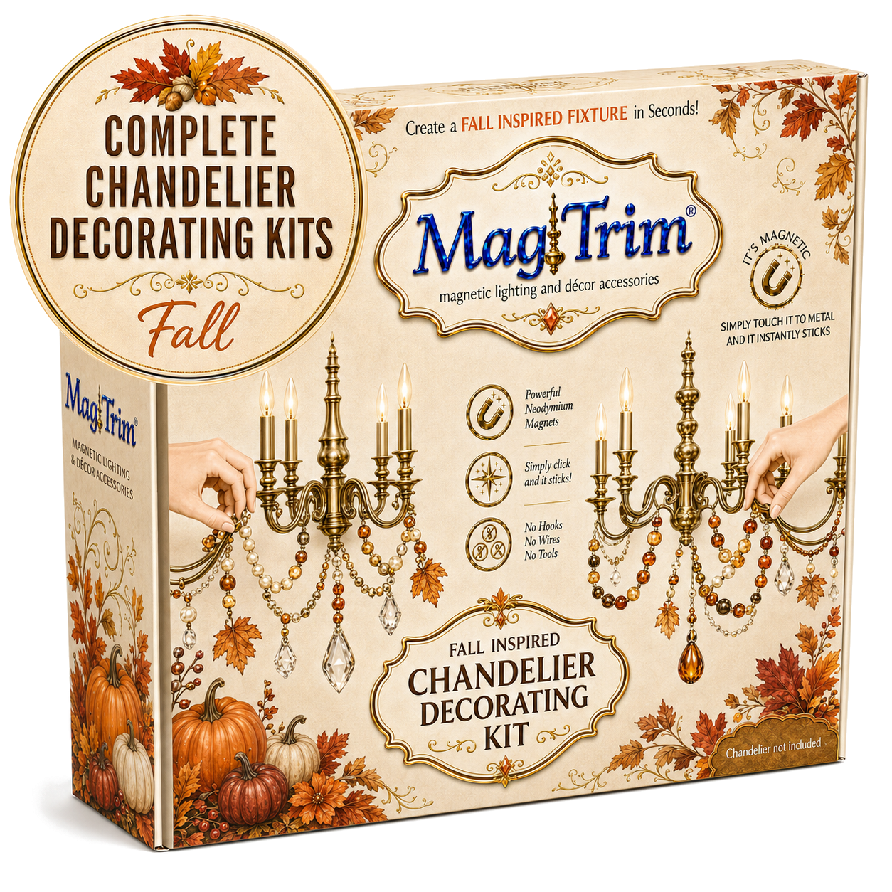 Fall Complete Chandelier Decorating Kit