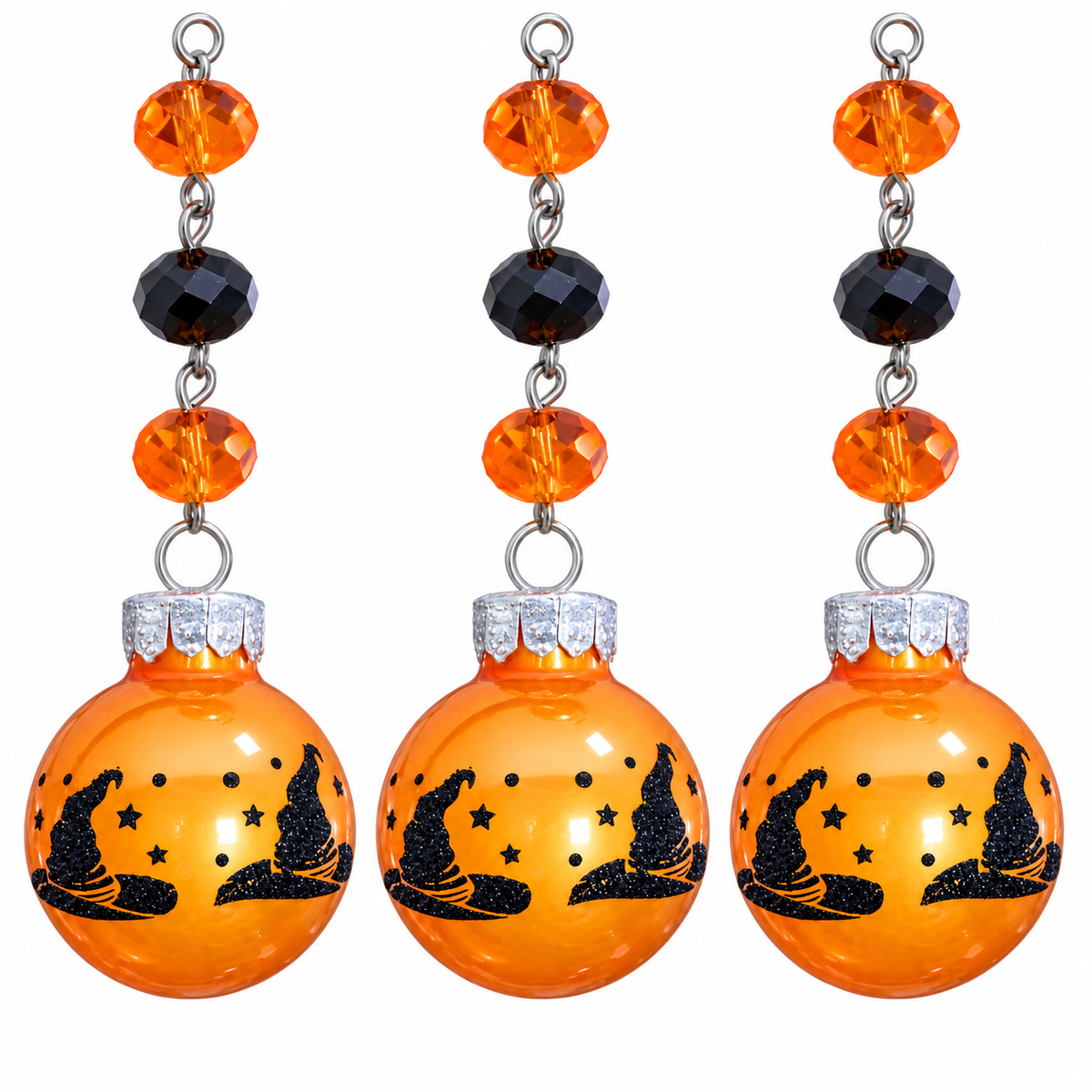 2" MINI HALLOWEEN BALL ORNAMENT (SET/3)– WITCH HAT