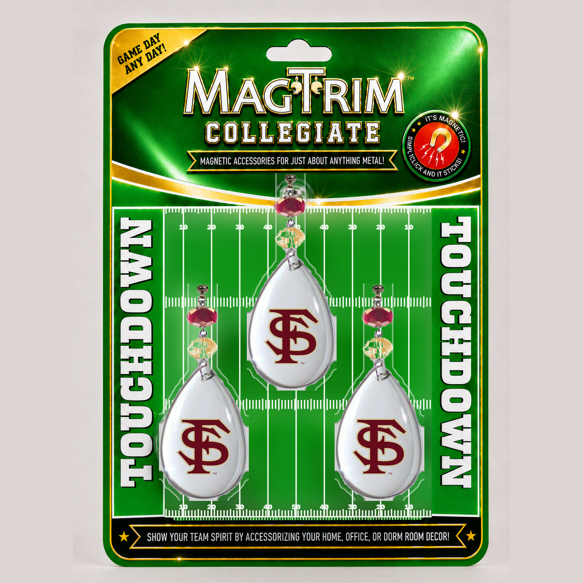 Florida State University - Logo Crystal magnetic chandelier ornament