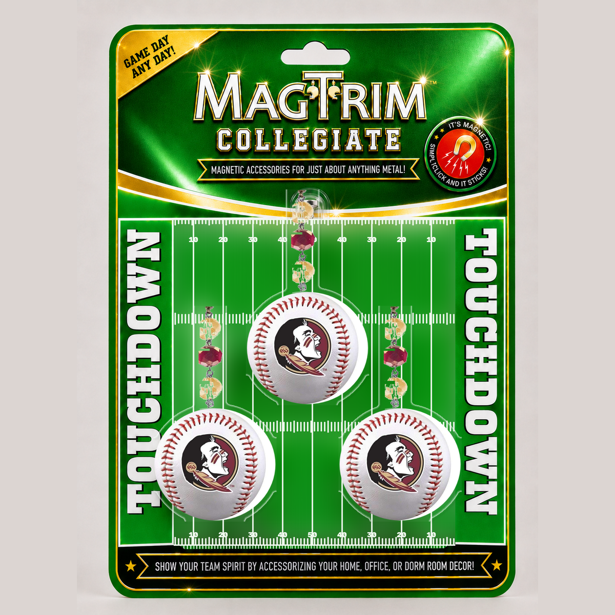 Florida State University - Team Baseball magnetic chandelier ornament