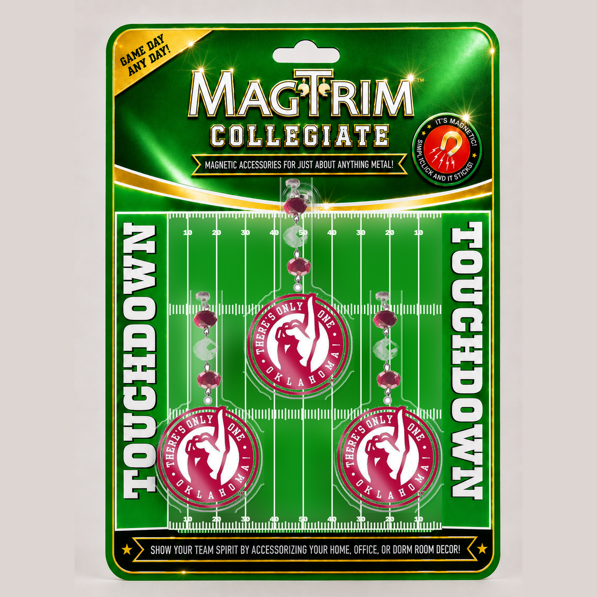 University of Oklahoma - Logo Acrylic magnetic chandelier ornament