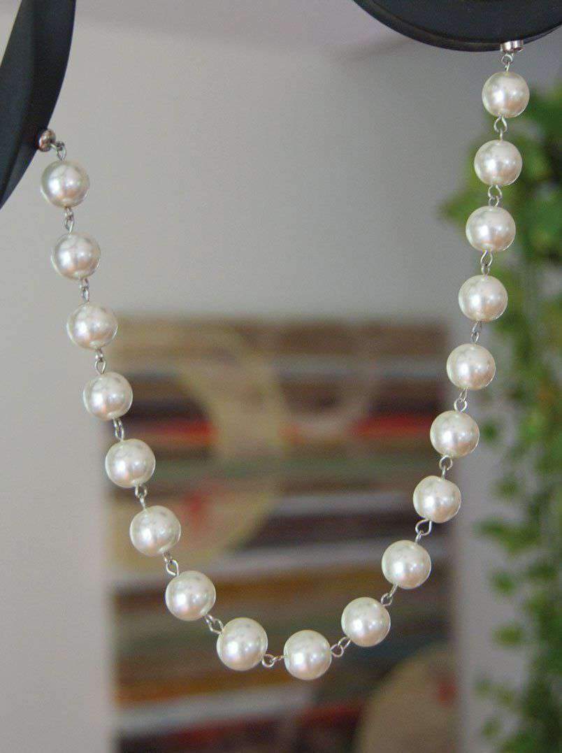 PEARL BEAD GARLAND Magnetic Chandelier Garland TrimKit® - (3) 12" Magnetic Strands per Box - MagTrim Designs LLC