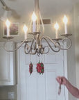 CARDINAL WREATH (Set/1) OR (SET/3) MAGNETIC CHANDELIER ORNAMENT