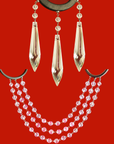 COMPLETE CHANDELIER MAKEOVER KIT - 4" Crystal Spear Magnetic Crystal + Magnetic Chandelier Garland ( 6 Piece Kit) (Copy)