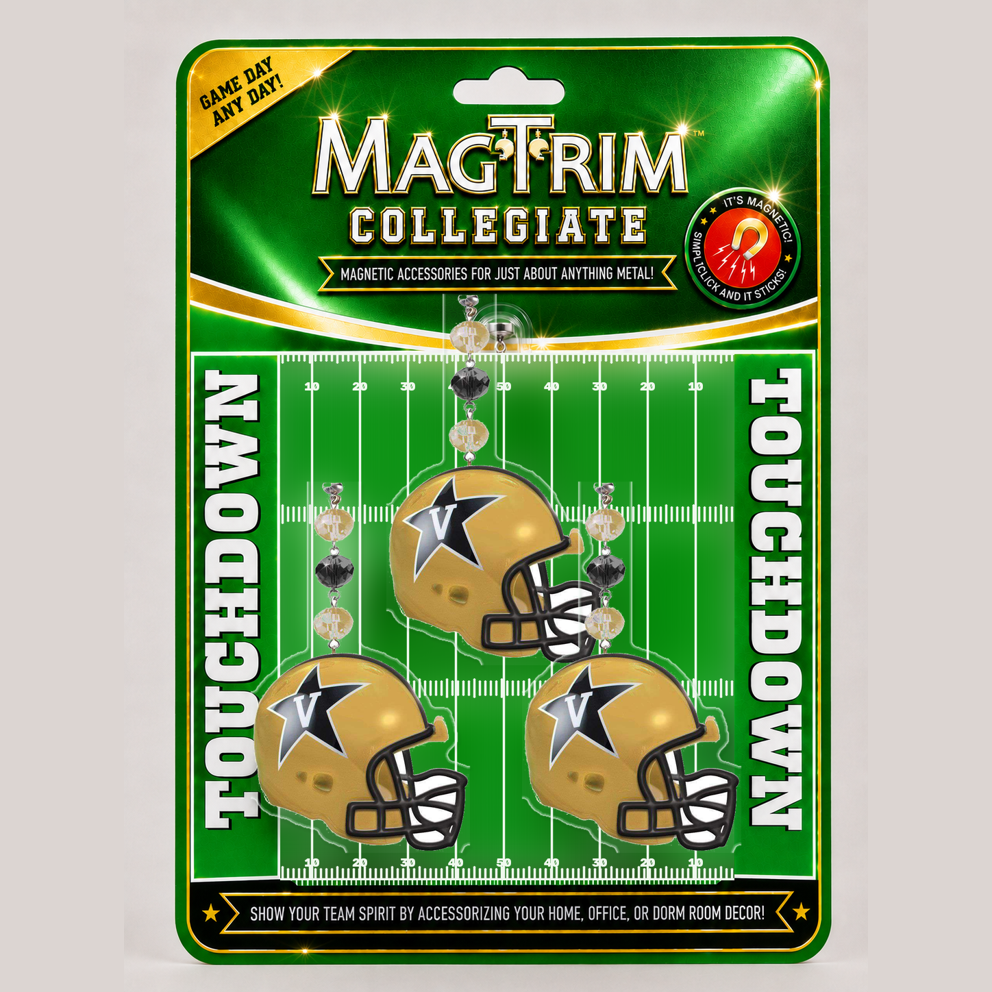 Vanderbilt University - Helmet magnetic chandelier ornament