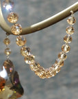 12" CHAMPAGNE CRYSTAL BEAD MAGNETIC CHANDELIER GARLAND (Set/3) - MagTrim Designs LLC