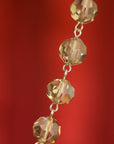 12" CHAMPAGNE CRYSTAL BEAD MAGNETIC CHANDELIER GARLAND (Set/3) - MagTrim Designs LLC