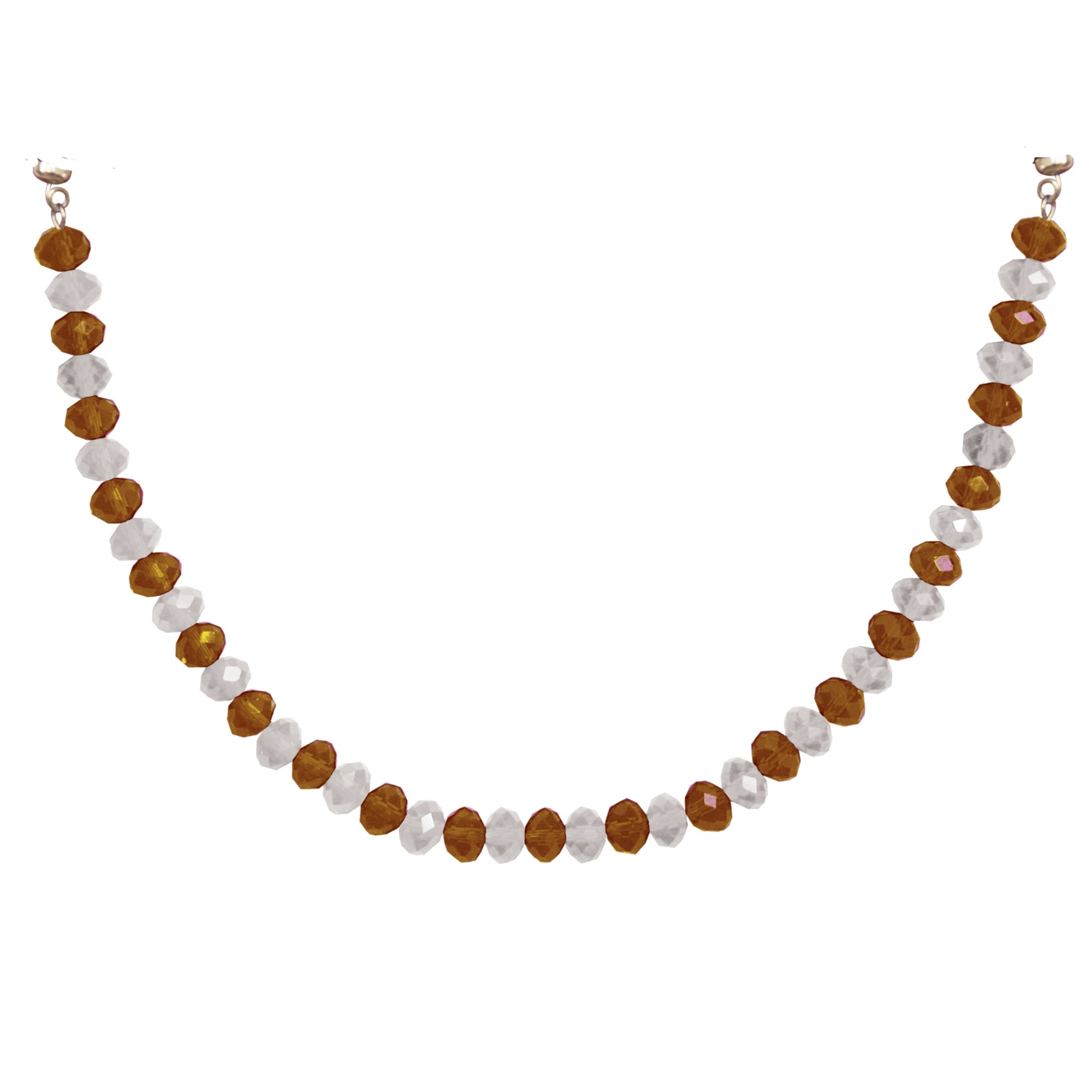 12" Crystal Garland - Amber/White (Set of 3) Magnetic Chandelier Crystal TrimKit® MagTrim  (4177845977190)