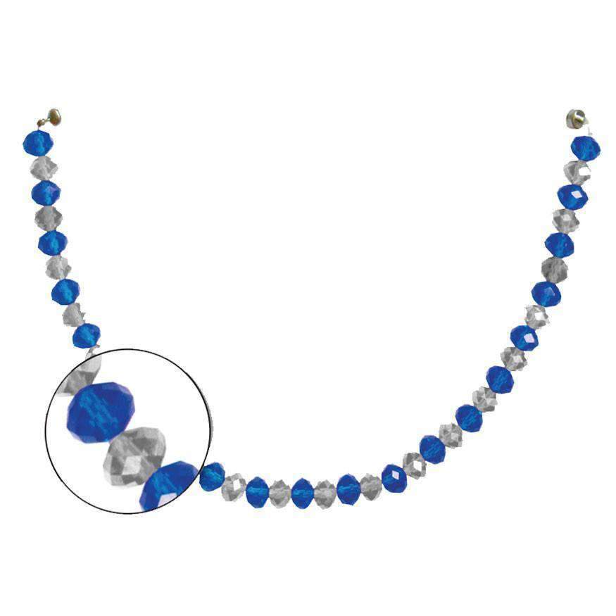 12" Crystal Garland - Dark Blue/Silver (Set of 3) Magnetic Chandelier Crystal TrimKit® MagTrim  (5415256773)