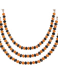 12" Crystal Garland - Orange/Black (Set of 3) Magnetic Chandelier Crystal TrimKit® - MagTrim Designs LLC