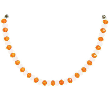 12" Crystal Garland - Orange/White (Set of 3) Magnetic Chandelier Crystal TrimKit® - MagTrim Designs LLC