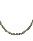 12" Crystal Garland - Turquoise/Gold (Set of 3) Magnetic Chandelier Crystal TrimKit® - MagTrim Designs LLC