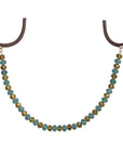 12" Crystal Garland - Turquoise/Gold (Set of 3) Magnetic Chandelier Crystal TrimKit® - MagTrim Designs LLC