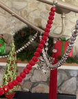 12" RED CRYSTAL BEAD MAGNETIC CHANDELIER GARLAND (Set/3) - MagTrim Designs LLC