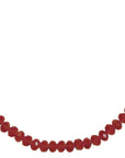 12" RED CRYSTAL BEAD MAGNETIC CHANDELIER GARLAND (Set/3) - MagTrim Designs LLC