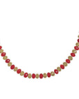 12" RED/GOLD CRYSTAL BEAD MAGNETIC CHANDELIER GARLAND (Set/3) - MagTrim Designs LLC