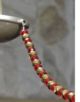 12" RED/GOLD CRYSTAL BEAD MAGNETIC CHANDELIER GARLAND (Set/3) - MagTrim Designs LLC