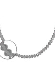 12" SILVER CRYSTAL BEAD MAGNETIC CHANDELIER GARLAND (Set/3) - MagTrim Designs LLC