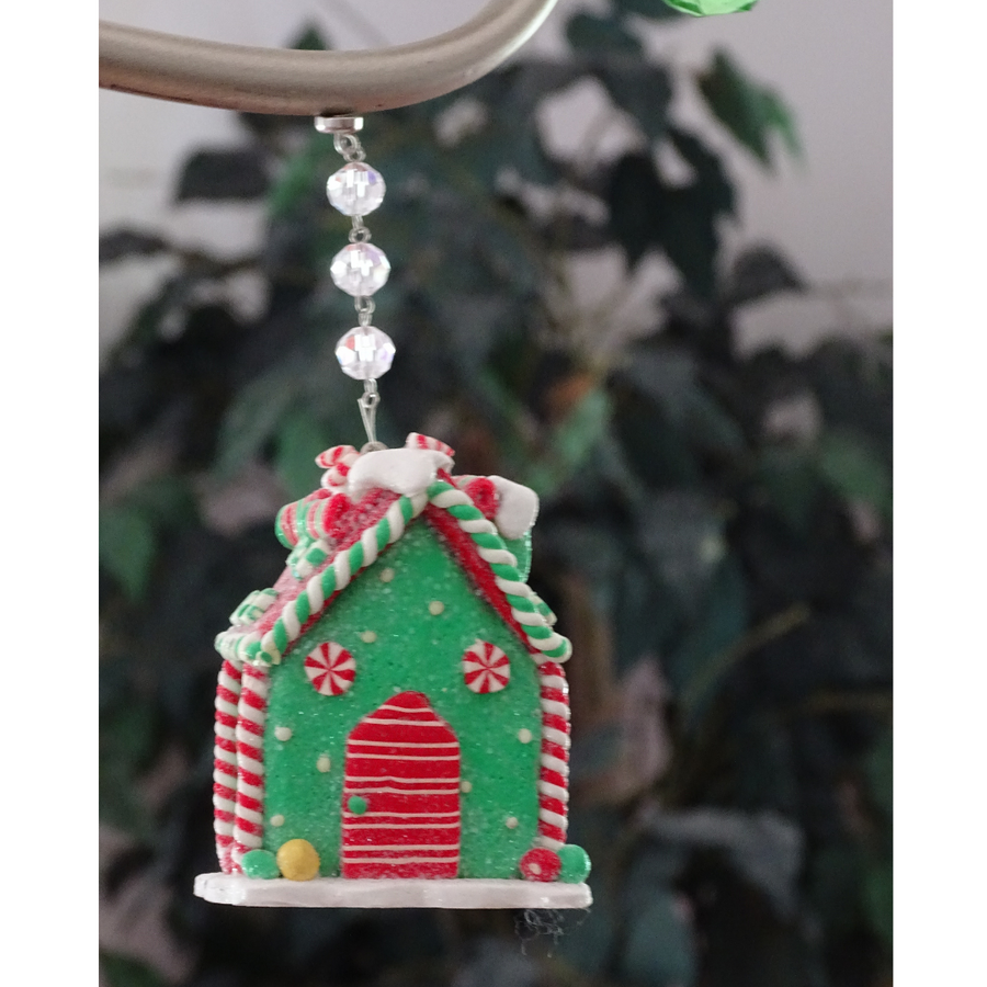 GINGERBREAD HOUSE - GREEN (Set/3)