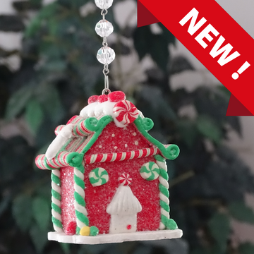 GINGERBREAD HOUSE - RED (Set/3)