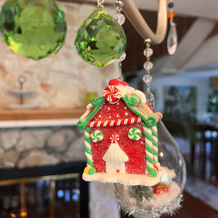 GINGERBREAD HOUSE - RED (Set/3)