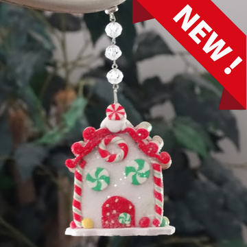 GINGERBREAD HOUSE - WHITE (Set/3)