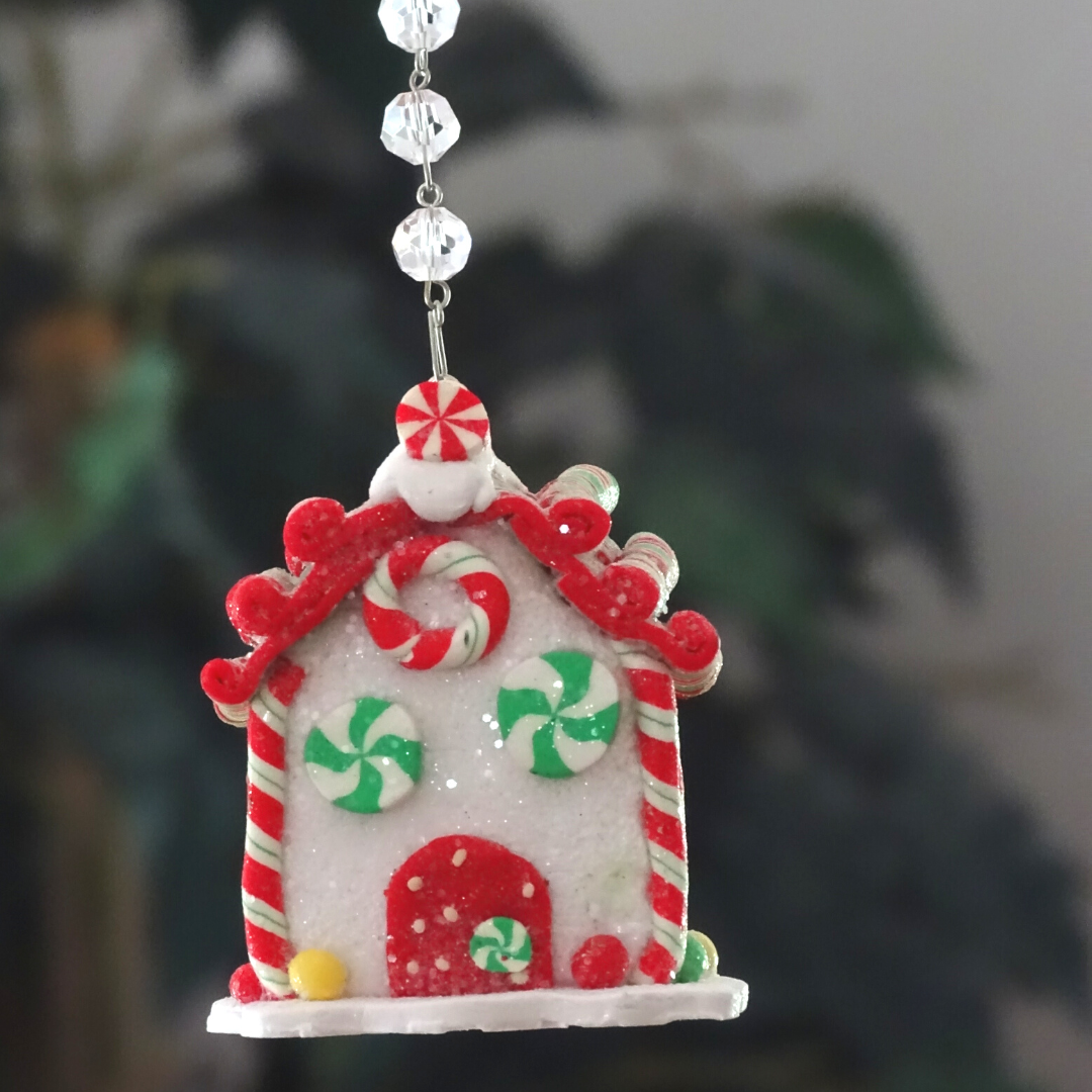 GINGERBREAD HOUSE - WHITE (Set/3)