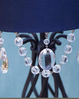 2" CLEAR "MINI" CENTER CUT CRYSTAL ALMOND Magnetic Chandelier Crystal (Box of 6) - MagTrim Magnetic Ornaments LLC