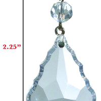 2" CLEAR "MINI" TRADITIONAL CRYSTAL PENDALOGUE (Box of 6) Magnetic Chandelier Crystal - MagTrim Designs LLC