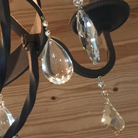 2.5" CLEAR SMOOTH GLASS ALMOND Magnetic Chandelier Crystal (Box of 3) - MagTrim Designs LLC