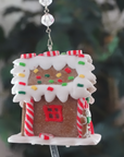 LIGHT UP GINGERBREAD HOUSE (Set/3) or (Set 1) MAGNETIC CHANDELIER ORNAMENT