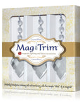 3.5" CLEAR CRYSTAL TWIST DROP Magnetic Chandelier Crystal TrimKit® (Box of 3) Chandelier Crystals | Magnetic Crystals | Lamp Crystals MagTrim Set/3 