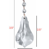 3.5" VIOLIN PENDALOGUE Magnetic Chandelier Crystal TrimKit® (Box of 3) Chandelier Crystals | Magnetic Crystals | Lamp Crystals MagTrim 