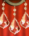 4" CLEAR TRADITIONAL PENDALOGUE Magnetic Chandelier Crystal (Box of 3) - MagTrim Designs LLC