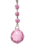 4 x 30mm PINK FACETED BALL (Box of 3) Magnetic Chandelier Crystal TrimKit® - MagTrim Designs LLC