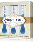 4.5" LIGHT BLUE TEAR DROP (Box of 3) Magnetic Chandelier Crystal TrimKit® - MagTrim Designs LLC