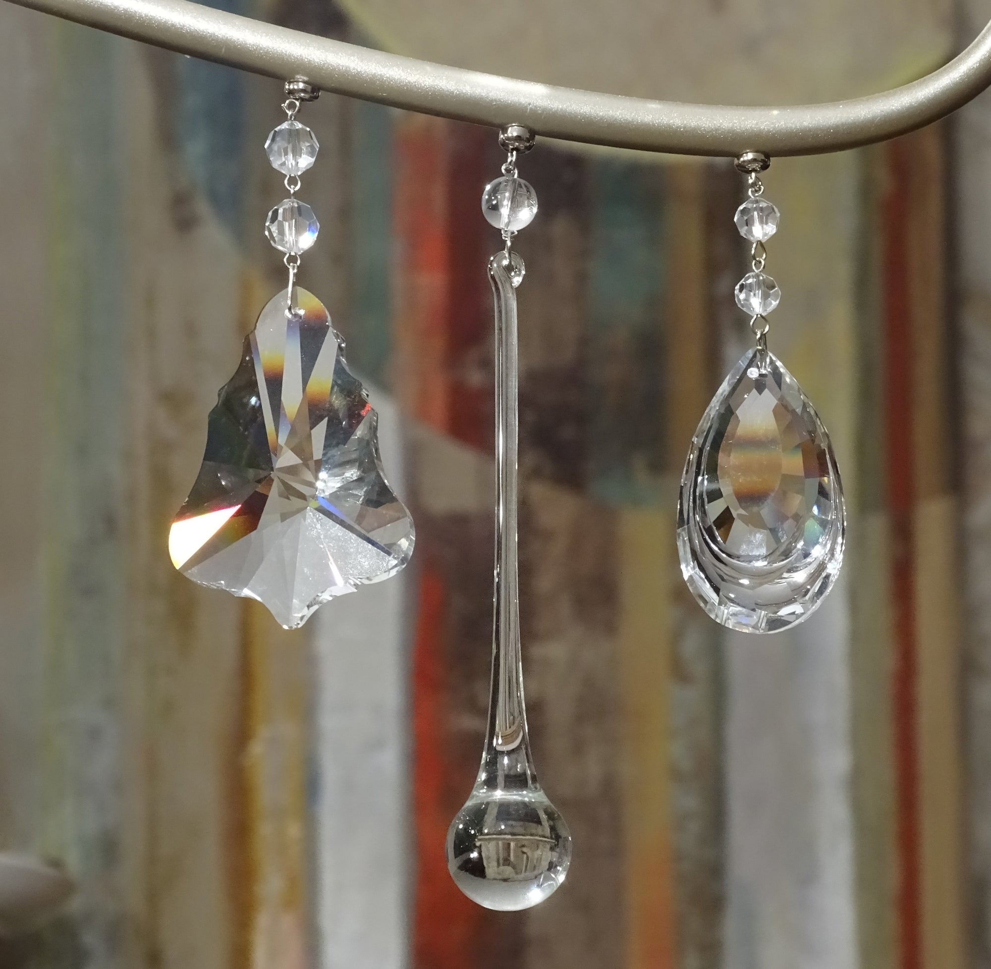 5" CLEAR "BUTTERFLY" PENDALOGUE Magnetic Chandelier Crystal (Box of 3) - MagTrim Designs LLC