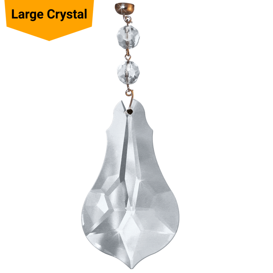 5.5" CLEAR VIOLIN CRYSTAL PENDALOGUE Magnetic Chandelier Crystal TrimKit® (Box of 3) Chandelier Crystals | Magnetic Crystals | Lamp Crystals MagTrim 