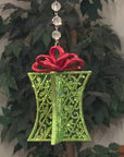 GLITTER RED/GREEN GIFT BOX (Set/3) OR (Set/1) MAGNETIC CHANDELIER ORNAMENT