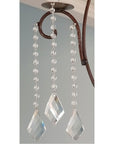 COMPLETE CHANDELIER MAKEOVER KIT - 9" Clear Twist- Magnetic Chandelier Crystals (6 Piece Kit)