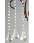 COMPLETE CHANDELIER MAKEOVER KIT - 9" Clear Violin Pendalogue - Magnetic Chandelier Crystals (6 Piece Kit)