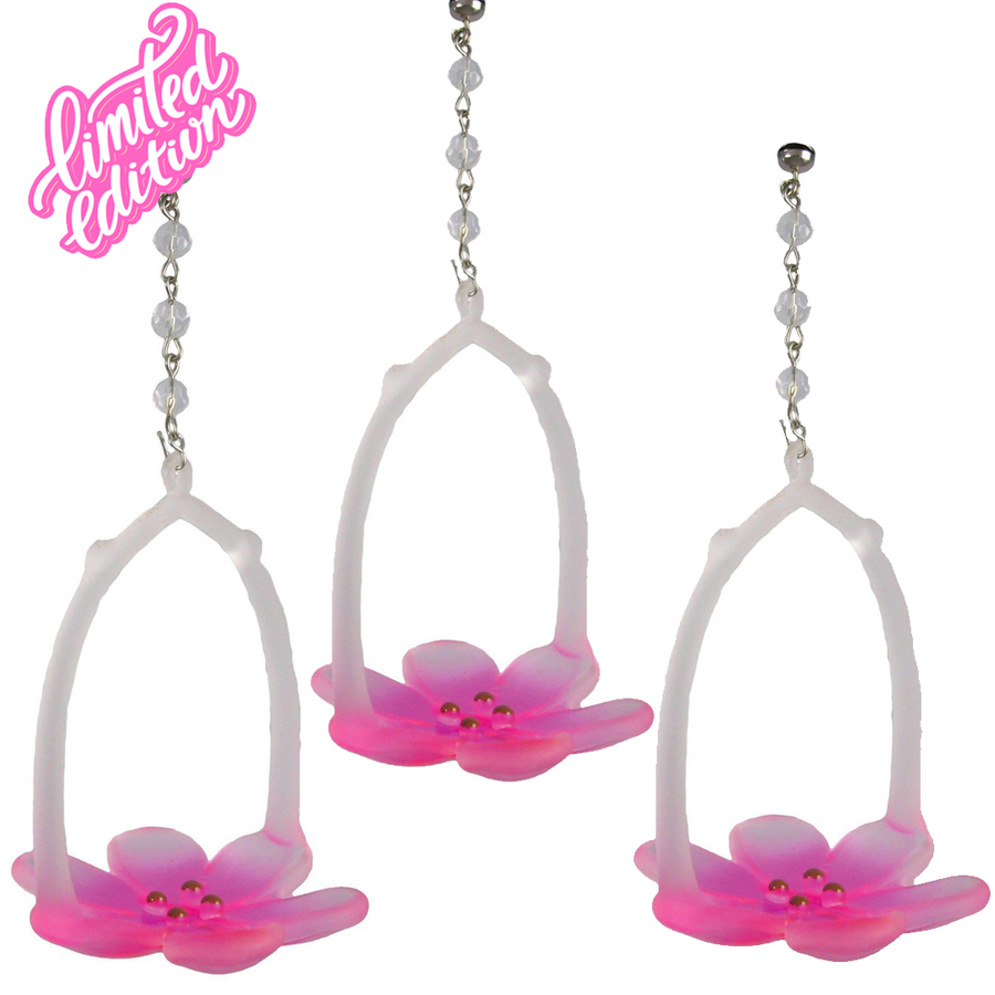 Pink Lily Votive Holder (Box of 3)  MAGNETIC ORNAMENT - Magnetic Chandelier Accessory TrimKit®