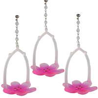 Pink Lily Votive Holder (Box of 3)  MAGNETIC ORNAMENT - Magnetic Chandelier Accessory TrimKit®