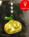 LIGHT UP PUMPKIN (Set/1) OR (Set/3) MAGNETIC HALLOWEEN CHANDELIER ORNAMENT