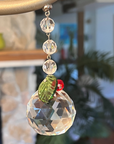 40 mm HOLIDAY CRYSTAL BALL (Set/3) MAGNETIC CHANDELIER ORNAMENT