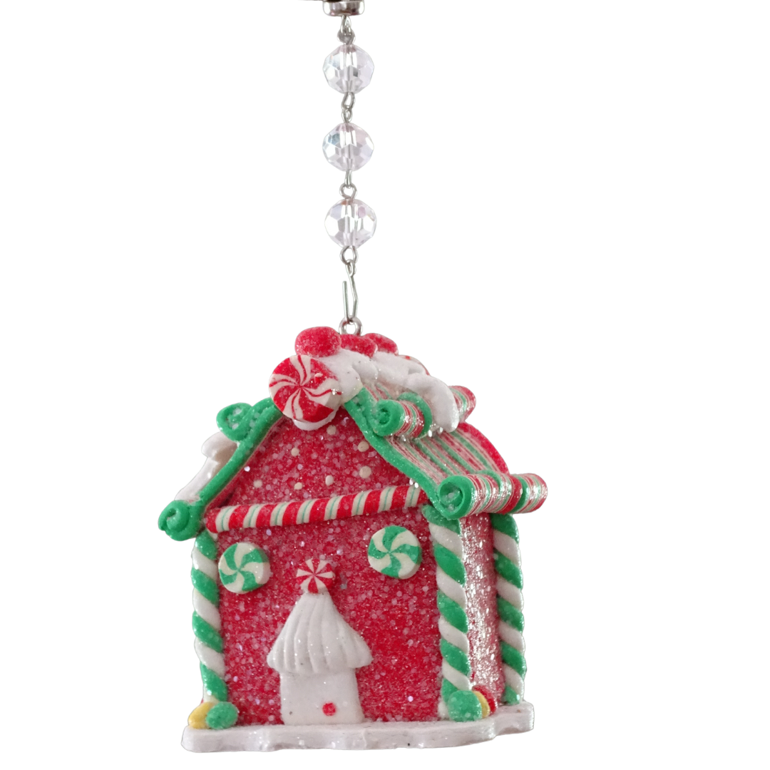 GINGERBREAD HOUSE - RED (Set/3)