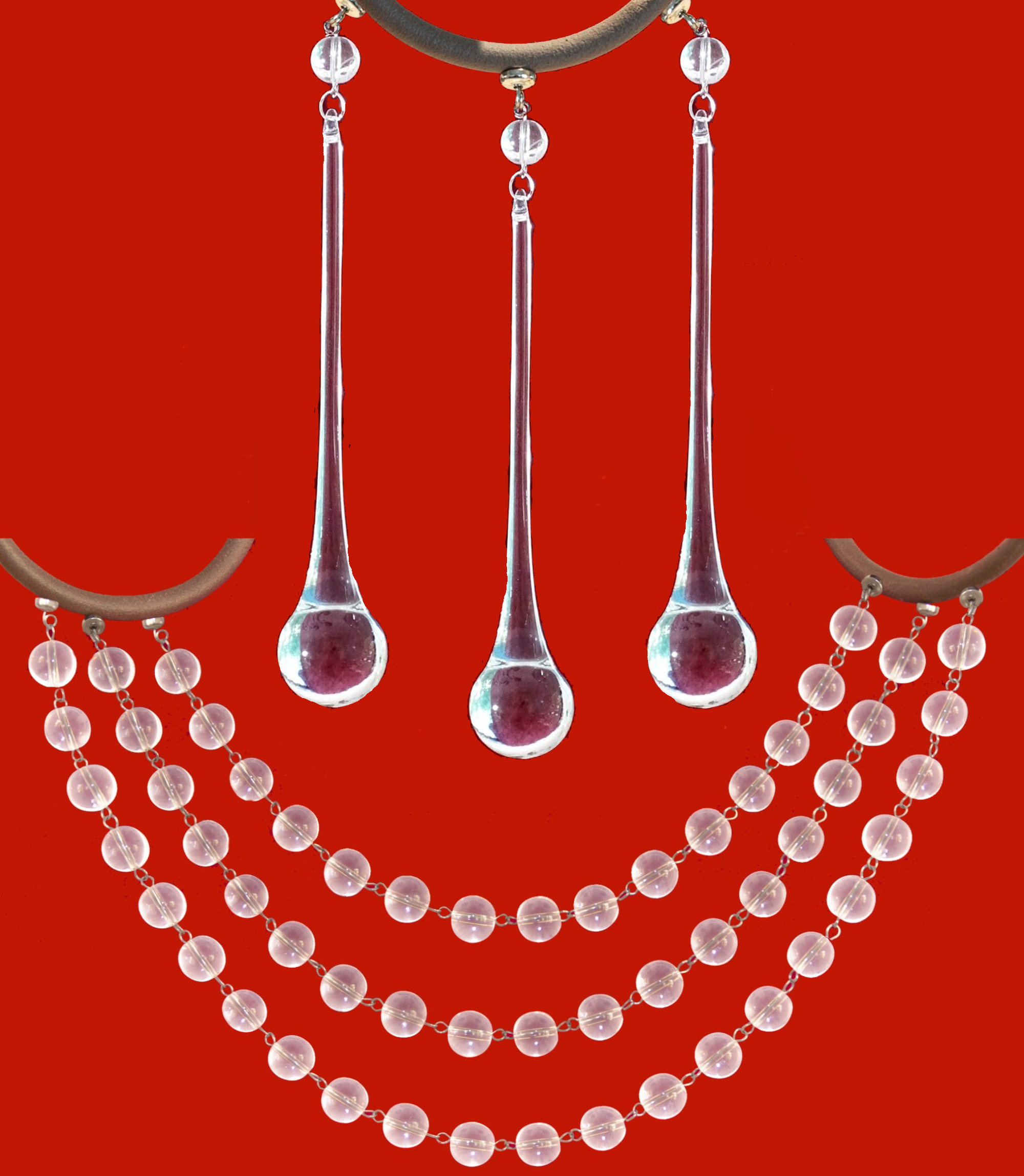 COMPLETE CHANDELIER MAKEOVER KIT - 6&quot; Tear Drop - Magnetic Chandelier Crystals (6 Piece Kit)