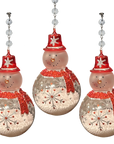 SNOWMAN (Set/3) or (Set/1) MAGNETIC CHANDELIER ORNAMENT